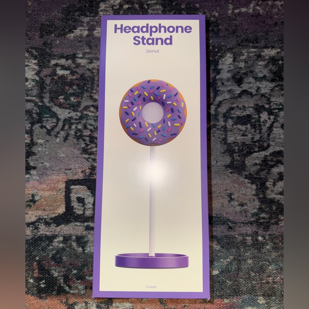 Donut Headphone Stand‎ - Purple